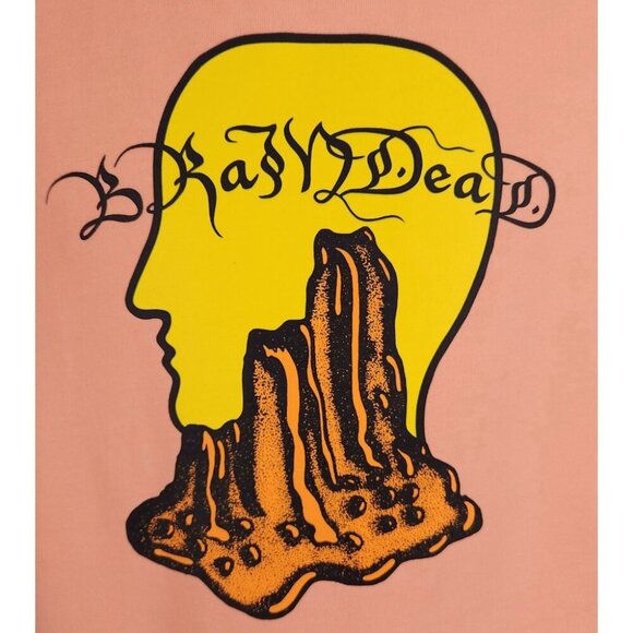 Brain Dead Mount Slime Sweatshirt Size M Mens Peach $120 - Picture 4 of 16